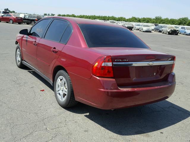 1G1ZS58FX7F279996 - 2007 CHEVROLET MALIBU LS ბურგუნდია ფოტო 3