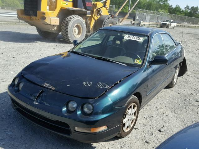 JH4DB765XTS000540 - 1996 ACURA INTEGRA LS GREEN photo 2