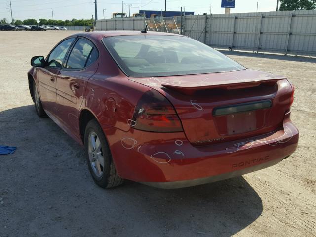 2G2WP552271173535 - 2007 PONTIAC GRAND PRIX RED photo 3