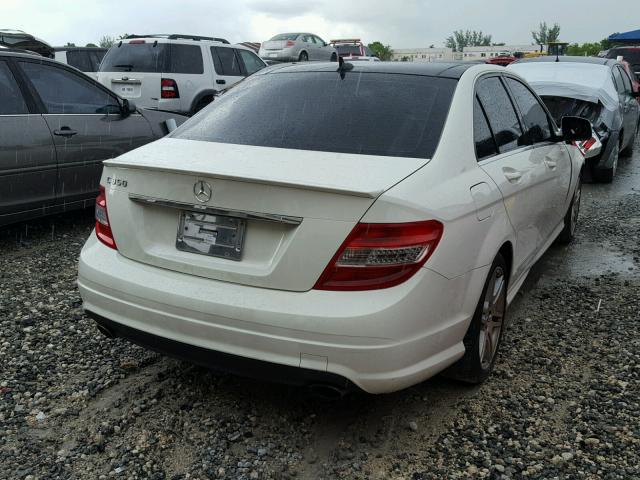 WDDGF56X08F141793 - 2008 MERCEDES-BENZ C 350 WHITE photo 4