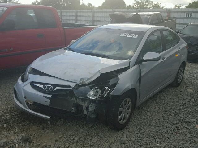 KMHCT4AE3DU534464 - 2013 HYUNDAI ACCENT GLS SILVER photo 2