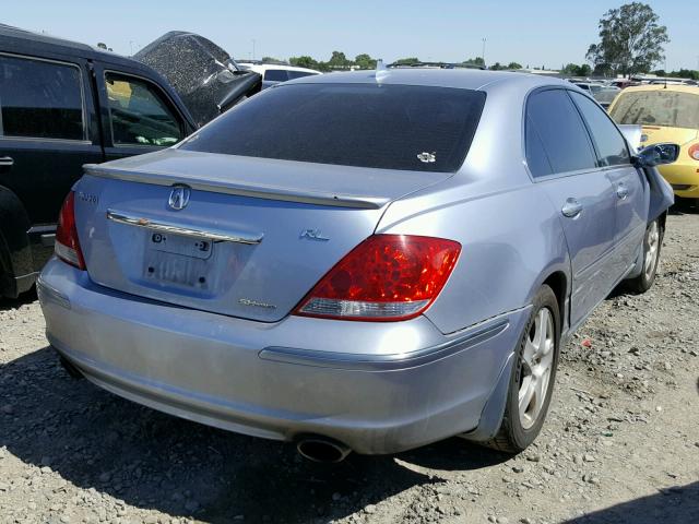 JH4KB16595C008727 - 2005 ACURA RL SILVER photo 4