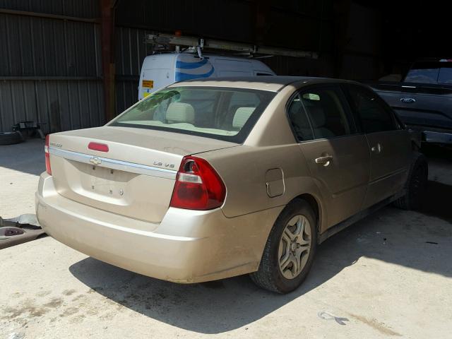 1G1ZS538X6F133542 - 2006 CHEVROLET MALIBU LS 金色 照片 4