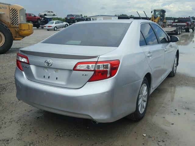 4T4BF1FK3CR171068 - 2012 TOYOTA CAMRY BASE SILVER photo 4