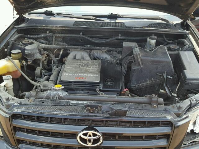 JTEHF21A120075468 - 2002 TOYOTA HIGHLANDER BLACK photo 7