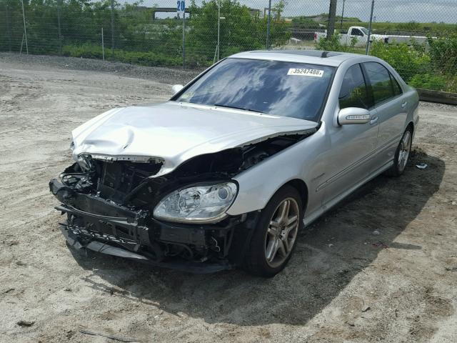 WDBNG74J33A341144 - 2003 MERCEDES-BENZ S 55 AMG SILVER photo 2