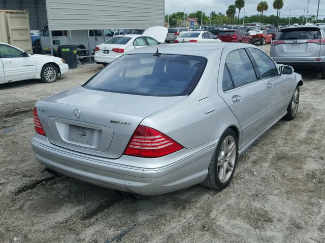 WDBNG74J33A341144 - 2003 MERCEDES-BENZ S 55 AMG SILVER photo 4