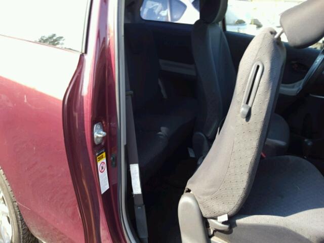 JTDJT903595224911 - 2009 TOYOTA YARIS MAROON photo 6