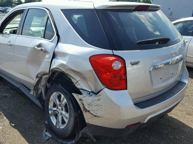 2CNALBEC6B6200378 - 2011 CHEVROLET EQUINOX LS SILVER photo 9