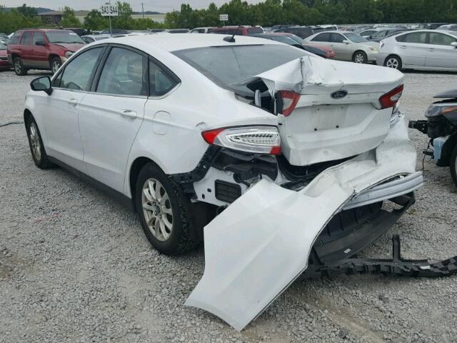 1FA6P0G76G5128061 - 2016 FORD FUSION S WHITE photo 3