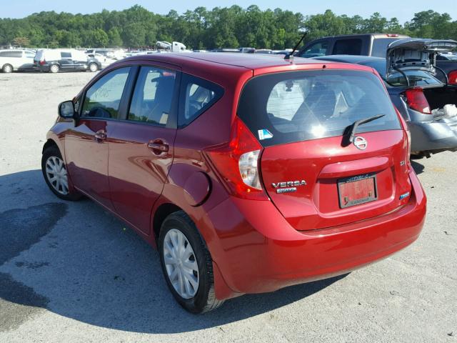 3N1CE2CP2EL417782 - 2014 NISSAN VERSA NOTE RED photo 3