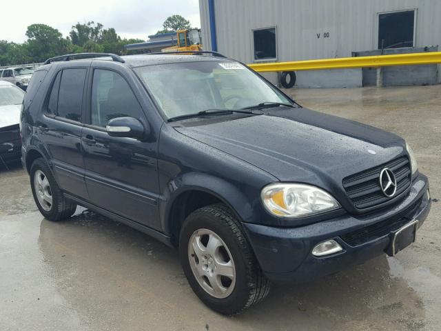 4JGAB57E14A464469 - 2004 MERCEDES-BENZ ML 350 BLUE photo 1