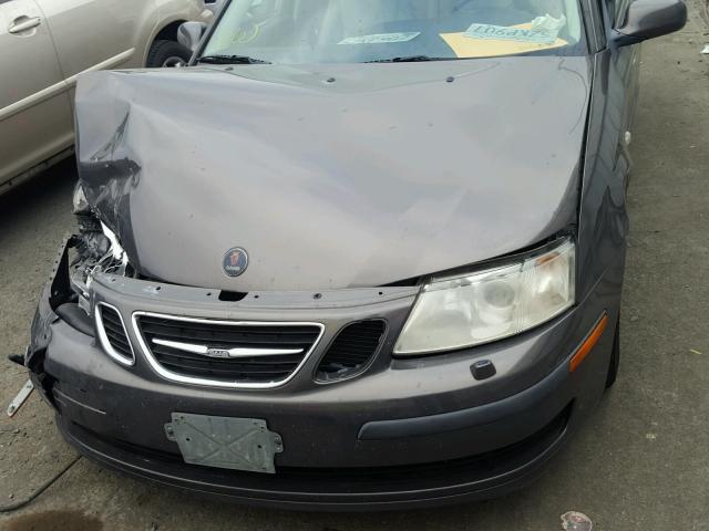 YS3FD59Y771113459 - 2007 SAAB 9-3 2.0T GRAY photo 7