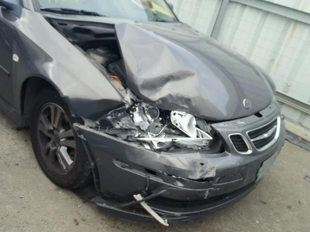 YS3FD59Y771113459 - 2007 SAAB 9-3 2.0T GRAY photo 9