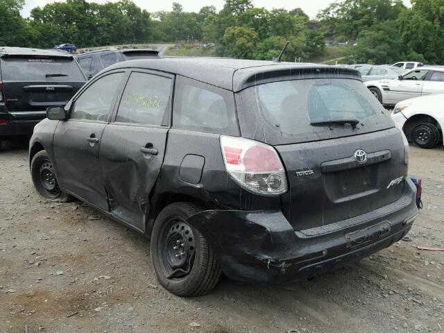 2T1KR32E78C692204 - 2008 TOYOTA MATRIX BLACK photo 3