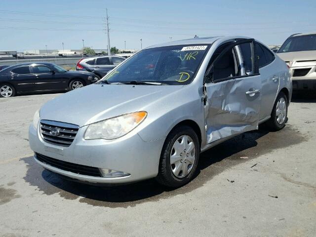 KMHDU46DX8U363932 - 2008 HYUNDAI ELANTRA SILVER photo 2