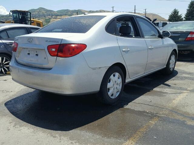 KMHDU46DX8U363932 - 2008 HYUNDAI ELANTRA SILVER photo 4