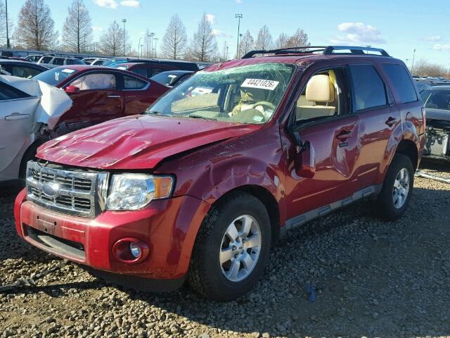 1FMCU04GX9KD15393 - 2009 FORD ESCAPE LIM RED photo 2