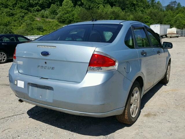 1FAHP34N18W132351 - 2008 FORD FOCUS S/SE BLUE photo 4