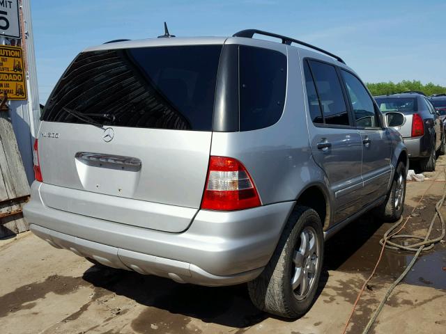 4JGAB75E63A439175 - 2003 MERCEDES-BENZ ML 500 SILVER photo 4