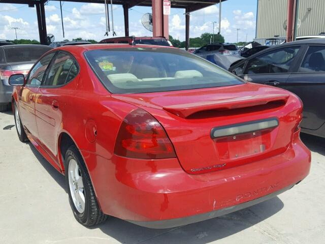 2G2WP552261252086 - 2006 PONTIAC GRAND PRIX RED photo 3