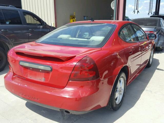 2G2WP552261252086 - 2006 PONTIAC GRAND PRIX RED photo 4