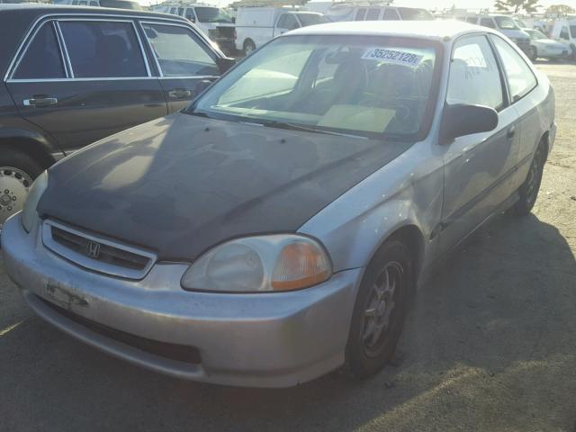 1HGEJ7121WL024330 - 1998 HONDA CIVIC HX SILVER photo 2