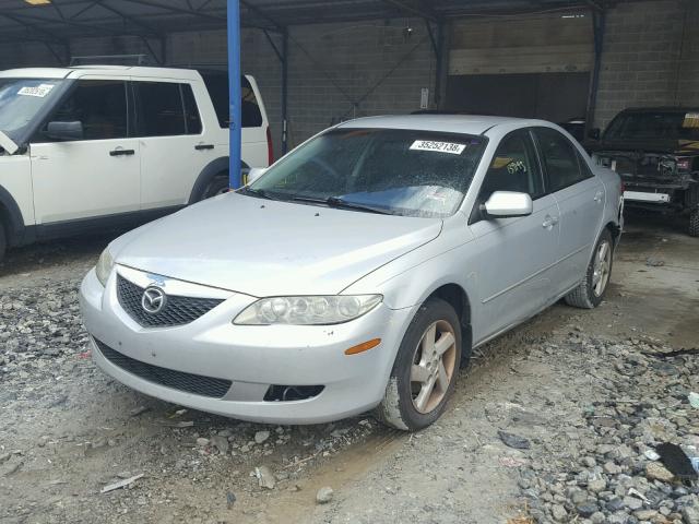 1YVFP80CX35M15570 - 2003 MAZDA 6 I SILVER photo 2