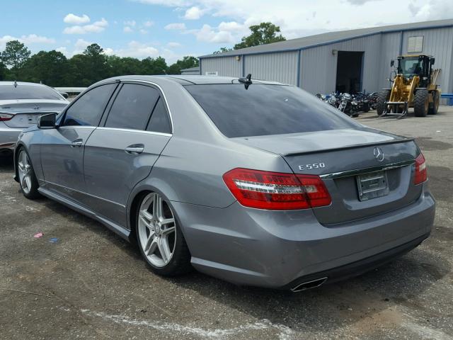 WDDHF7CB5BA428415 - 2011 MERCEDES-BENZ E 550 SILVER photo 3