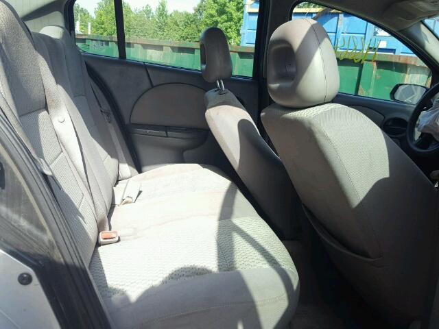 1G8AJ55F86Z145054 - 2006 SATURN ION LEVEL SILVER photo 6