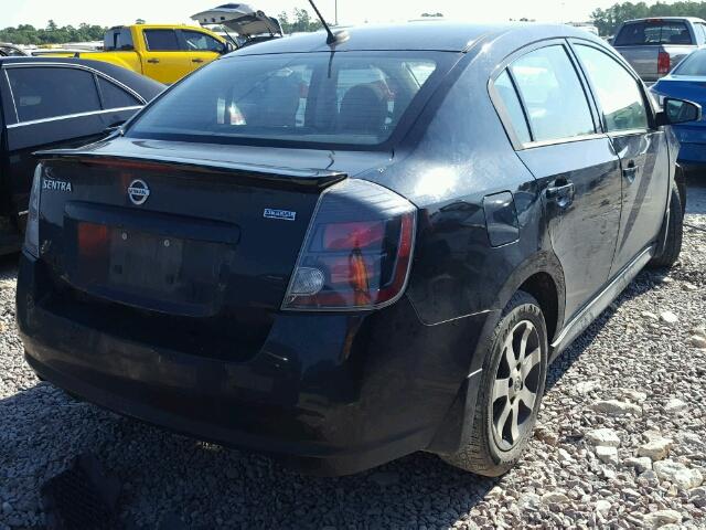 3N1AB6AP7CL776715 - 2012 NISSAN SENTRA 2.0 BLACK photo 4