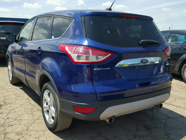 1FMCU9HX7DUB32139 - 2013 FORD ESCAPE SEL BLUE photo 3