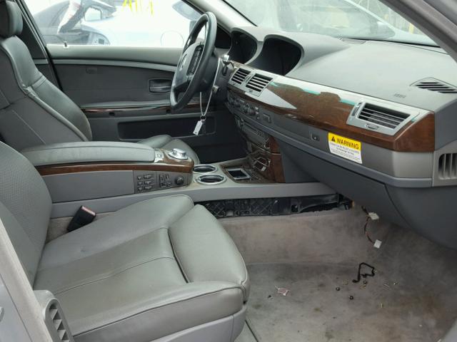 WBAGL63463DP63741 - 2003 BMW 745 I SILVER photo 5