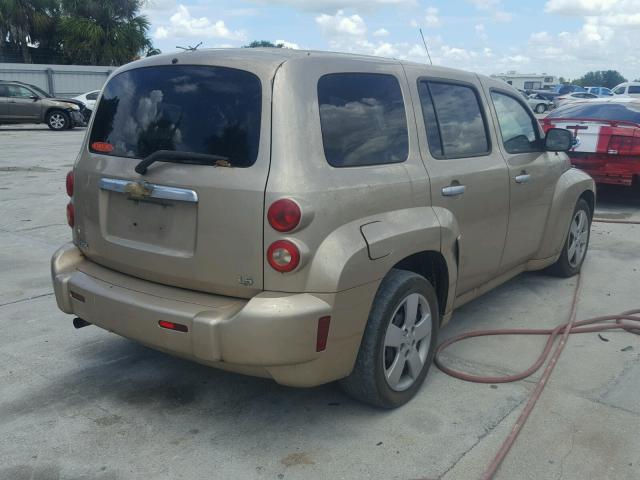 3GNDA13D87S603145 - 2007 CHEVROLET HHR LS GOLD photo 4