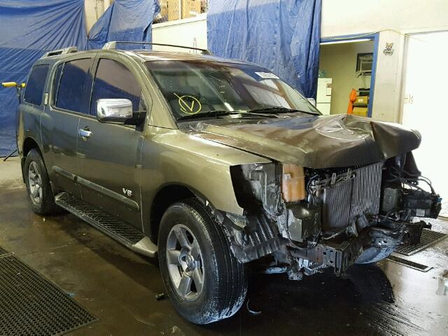 5N1AA08A55N718440 - 2005 NISSAN ARMADA SE GREEN photo 1