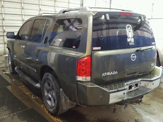 5N1AA08A55N718440 - 2005 NISSAN ARMADA SE GREEN photo 3