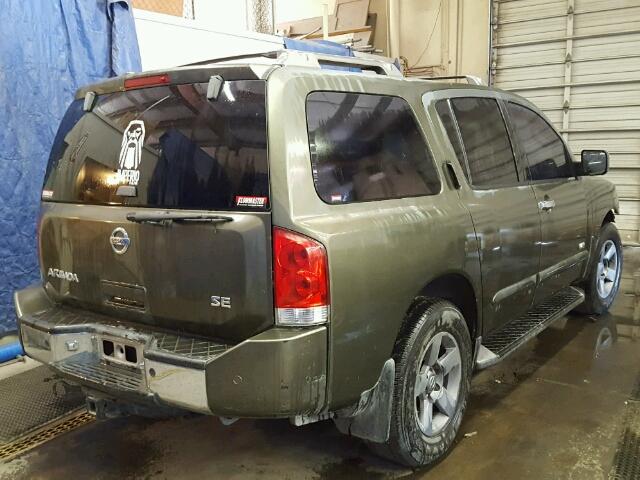 5N1AA08A55N718440 - 2005 NISSAN ARMADA SE GREEN photo 4