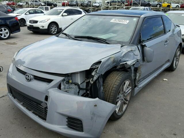 JTKJF5C78D3046617 - 2013 TOYOTA SCION TC GRAY photo 2