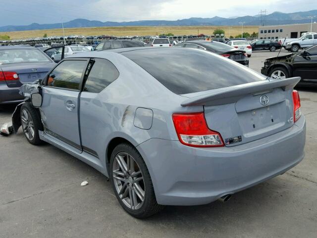 JTKJF5C78D3046617 - 2013 TOYOTA SCION TC GRAY photo 3