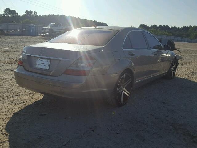 WDDNG71X67A106520 - 2007 MERCEDES-BENZ S 550 GRAY photo 4