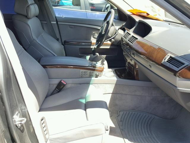 WBAGN63544DS51853 - 2004 BMW 745 LI GRAY photo 5