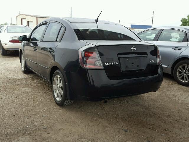 3N1AB61E27L683556 - 2007 NISSAN SENTRA BLACK photo 3