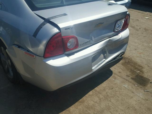 1G1ZC5E03CF151610 - 2012 CHEVROLET MALIBU 1LT ვერცხლისფერი ფოტო 9