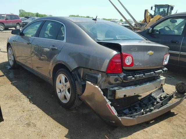 1G1ZB5EB5AF314453 - 2010 CHEVROLET MALIBU LS GRAY photo 3