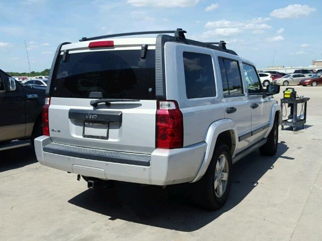 1J8HG48N66C244709 - 2006 JEEP COMMANDER SILVER photo 4