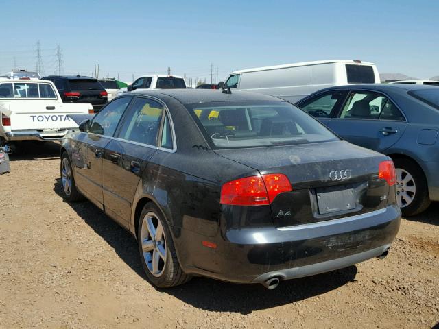 WAUAH78E77A161713 - 2007 AUDI A4 3.2 BLACK photo 3