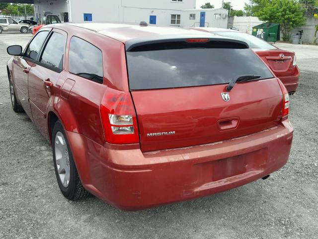 2D4FV47T56H150664 - 2006 DODGE MAGNUM SE RED photo 3