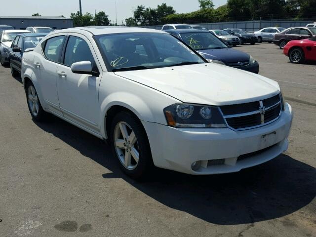 1B3LC76M28N638211 - 2008 DODGE AVENGER R/ WHITE photo 1