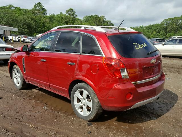 3GNAL3EK3ES546726 - 2014 CHEVROLET CAPTIVA LT RED photo 3