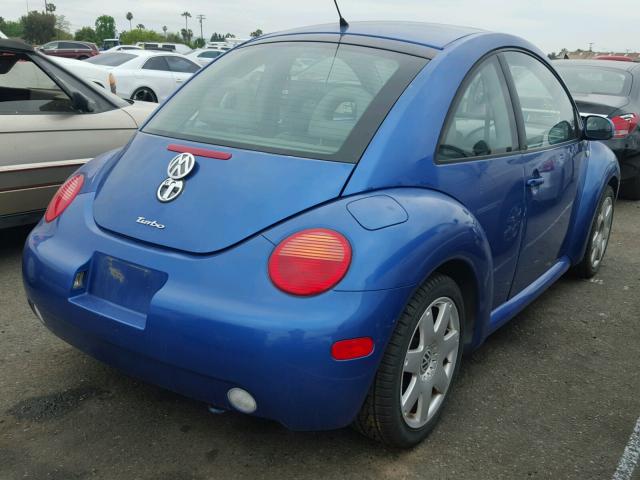 3VWDD21CX2M412823 - 2002 VOLKSWAGEN NEW BEETLE Mavi foto 4